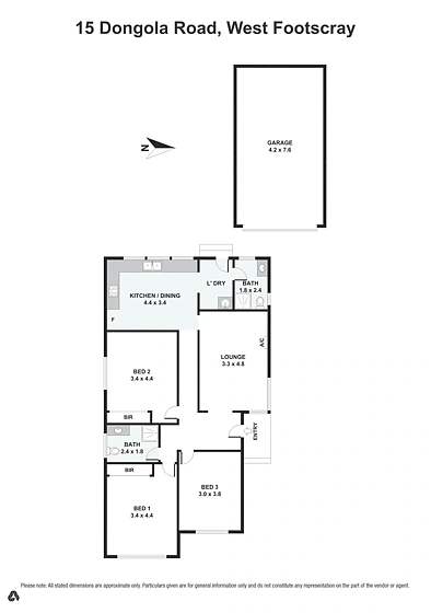 15 Dongola Rd, West Footscray, VIC 3012, 3 Bedrooms, 2 Bathrooms, House