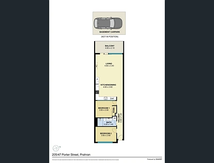205/47 Porter Street, Prahran, Inner East Melbourne, 2 chambres, 1 salles de bain, Apartment
