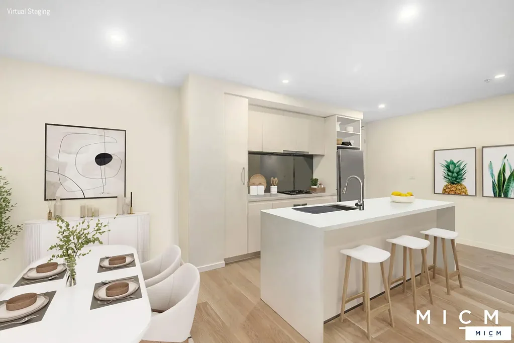 South Melbourne 2房 时尚室内/室外休憩之所，尽享市场便利 Sleek Indoor/Outdoor Sanctuary with Market Convenience