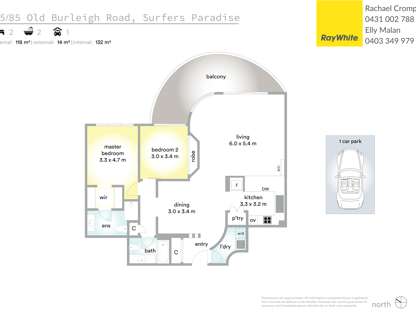 55/85 Old Burleigh Road, Surfers Paradise, QLD 4217, 2 Bedrooms, 2 Bathrooms, Apartment