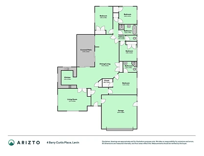4 Barry Curtis Place, Levin, Horowhenua, 4 ห้องนอน, 2 ห้องน้ำ, House
