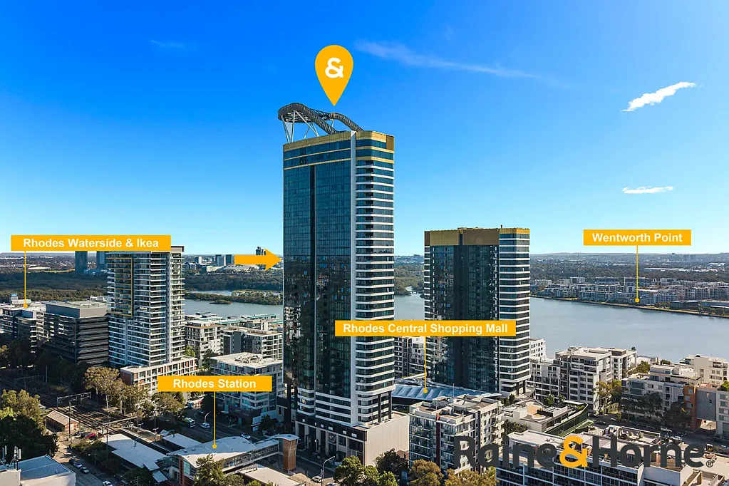 Rhodes 1Moenga Level 21 | Stylish Waterview One Bedroom in Rhodes Central