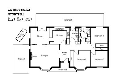6A Clark Street, Stonyfell, SA 5066, 3 slaapkamers, 1 badkamers, House