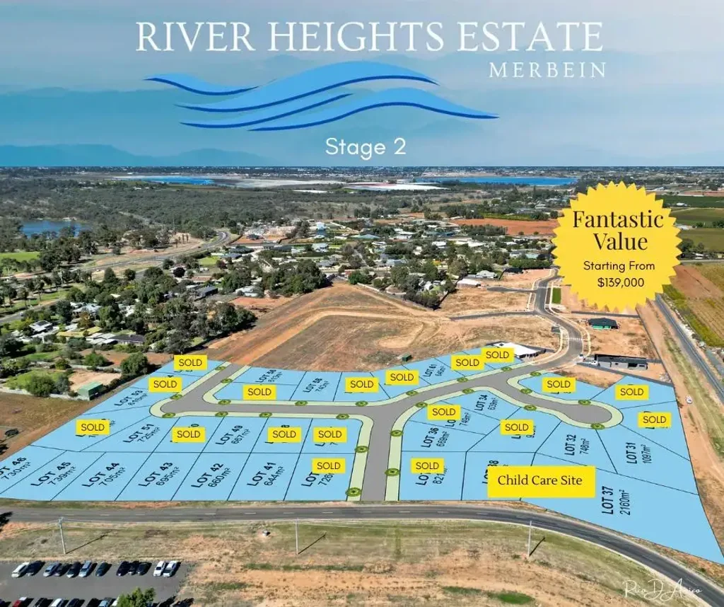 Merbein River Heights Estate - Stage 2 now selling