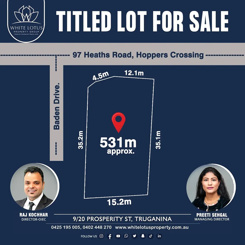 Hoppers Crossing For Sale: Prime Residential Land in Hoppers Crossing - 97 Heaths Road