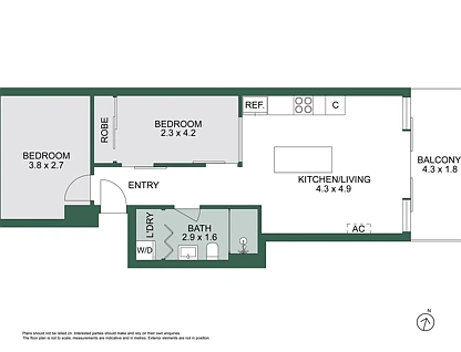 208/36 Regent Street, Richmond, Inner East Melbourne, 2 chambres, 1 salles de bain, Apartment