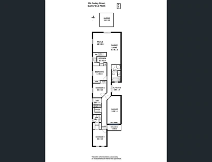13A Dudley Street, Mansfield Park, Western Adelaide, 3房, 2浴, House