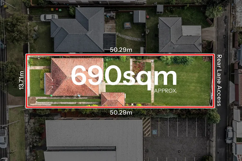 Belmore 3ਬੈੱਡਰੂਮ Duplex Potential, Rear Lane Access, Easement-Free 690sqm