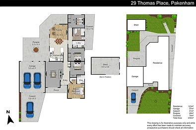 户型图 - 29 Thomas Place, Pakenham, VIC 3810