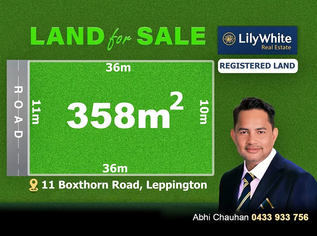 Leppington 11米阔景前廊 359平米宽绰地块 周边学校环绕 交通便捷 未来发展潜力 Opportunity to Secure Your Land | Registration March-2026