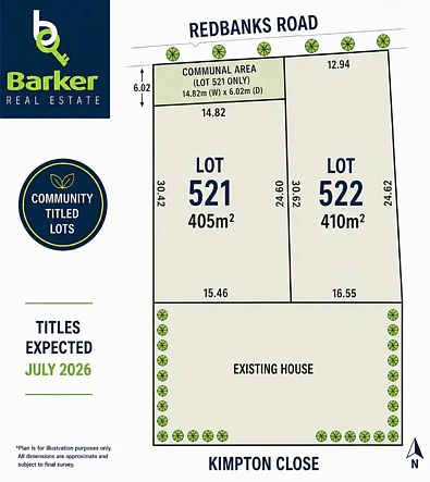Willaston  Proposed Allotment 522 - Approx. 410m²