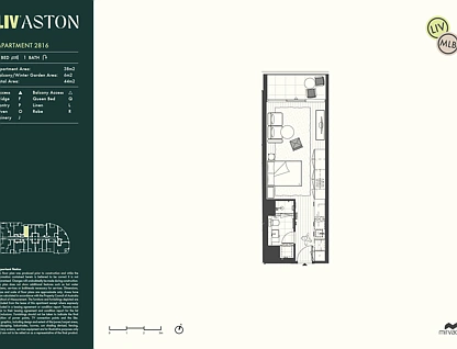 2816/7 Siddeley Street, Docklands, Melbourne CBD, 1房, 1浴, 整租Studio