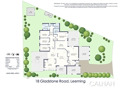 18 Gladstone Road, Leeming, WA 6149, 4 રૂમ, 2 બાથરૂમ, House