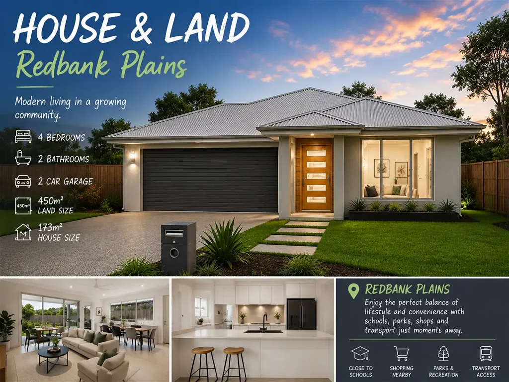 Redbank Plains 4غرفة نوم Stylish Family Living in Thriving Redbank Plains- H & L Package