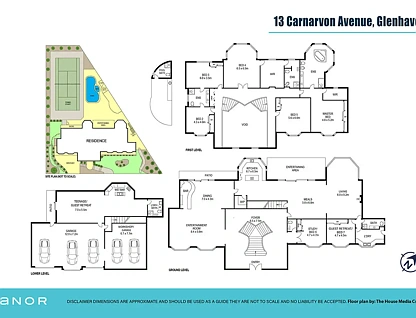 13 Carnarvon Avenue, Glenhaven, The Hills, 7 غرف, 6 حمامات, House