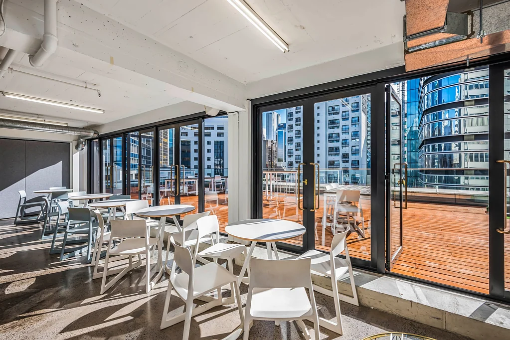 Auckland Central Premium penthouse office with spectacular deck