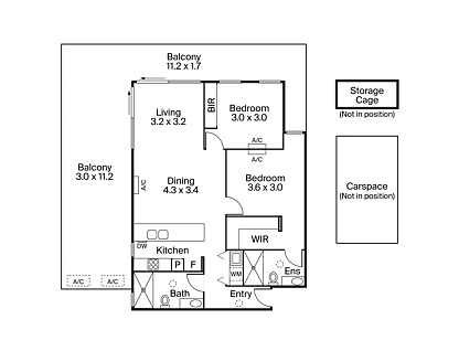 204/43-45 The Avenue, St Kilda East, Melbourne CBD, 2 habitaciones, 2 baños, Apartment