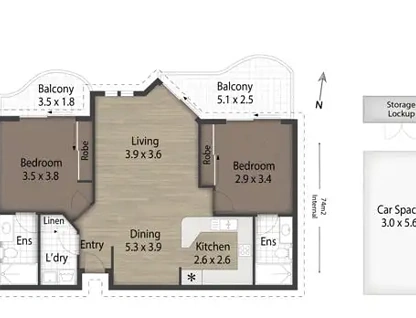 303/8 Philip Avenue, Broadbeach, QLD 4218, 2房, 2浴, 公寓