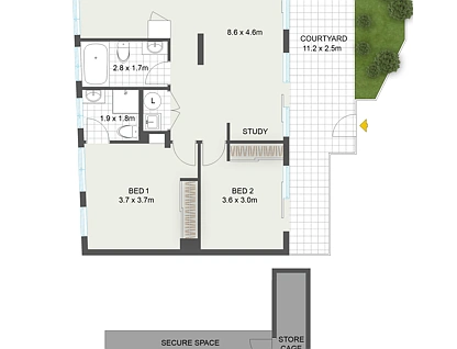 19/446-448 Bunnerong Road, Matraville, Eastern Suburbs, 2 ห้องนอน, 2 ห้องน้ำ, Apartment