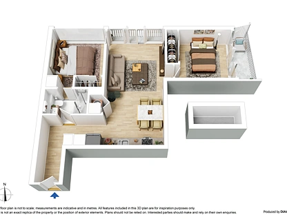 3402/560 Lonsdale Street, Melbourne, Melbourne CBD, 2 habitaciones, 1 baños, Apartment