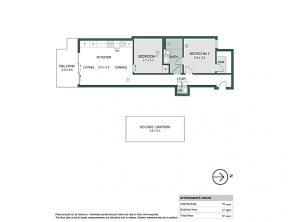 703/248 Flinders Street, Adelaide, Adelaide CBD, 2 phòng ngủ, 1 phòng tắm, Apartment