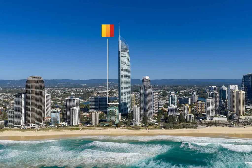 Surfers Paradise 2房  Iconic Q1 Apartment with Flexible Second Bedroom and Ocean Views