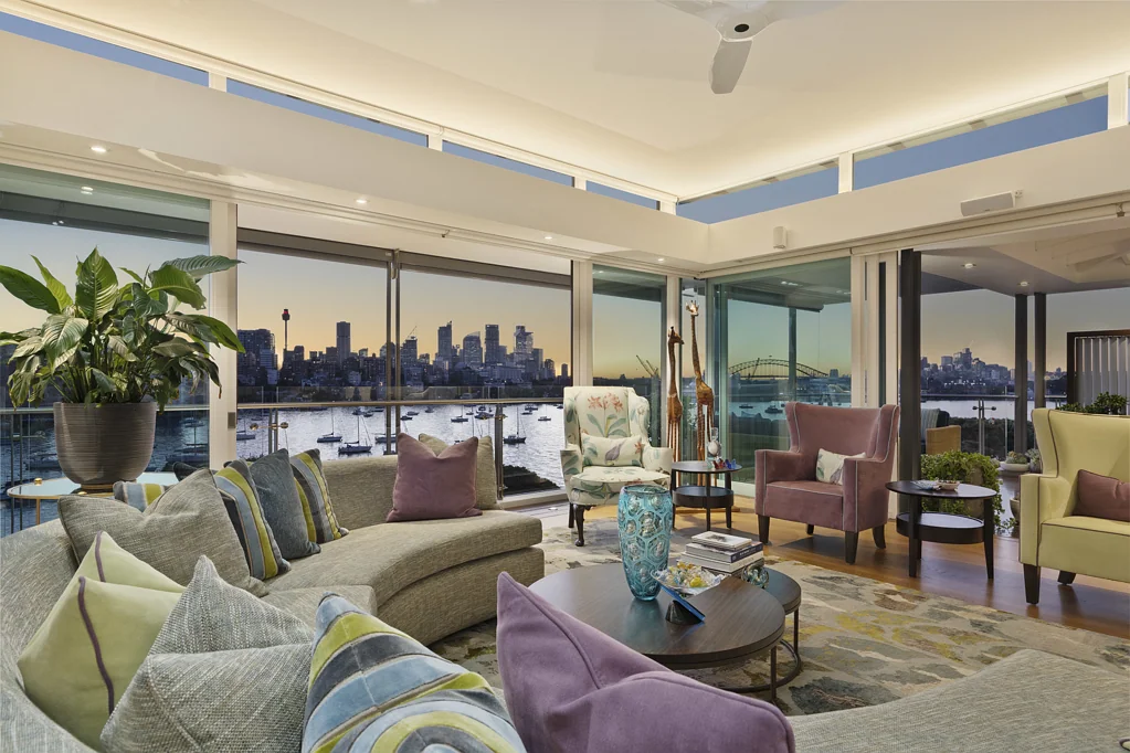 Darling Point 3غرفة نوم Iconic Darling Point Penthouse with Panoramic World Class Views