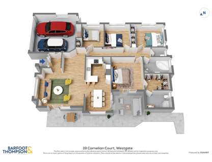 19 Carnelian Court, Westgate, Waitakere City, Auckland, 4房, 2浴, 独立屋