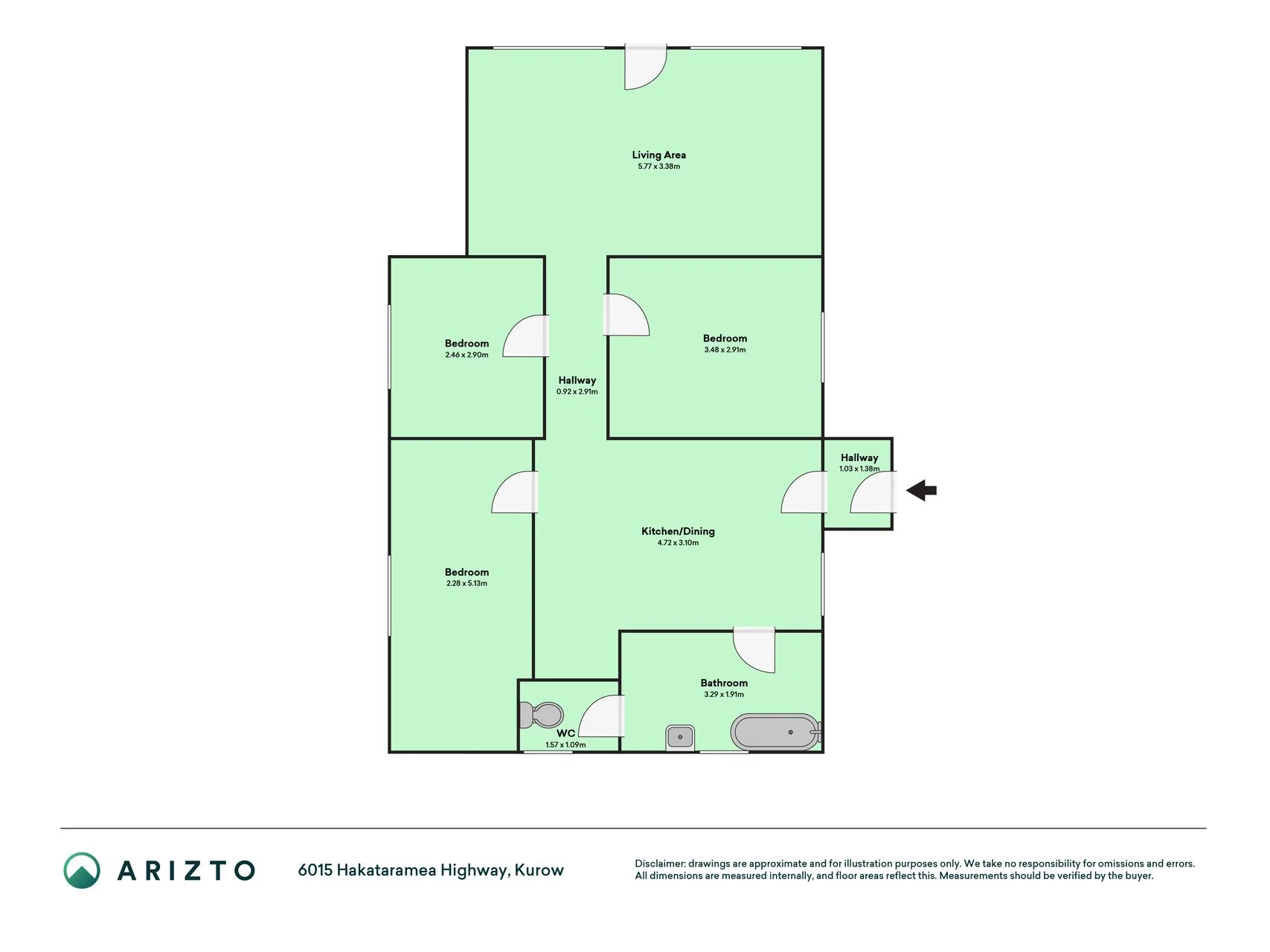 6015 Hakataramea Highway, Kurow, Waitaki District, Otago, 3 Bedrooms, 1 Bathrooms, House