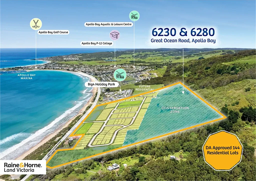 Apollo Bay EXCLUSIVE COASTAL DEVELOPMENT OPPORTUNITY - DA APPROVED 144 RESIDENTIAL LOTS