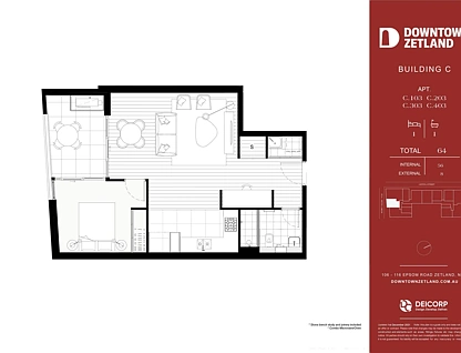 372/12 Letitia Street, Zetland, Eastern Suburbs, 1 Schlafzimmer, 1 Badezimmer, Apartment
