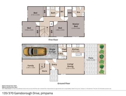 135/370 Gainsborough Drive, Pimpama, QLD 4209, 4 Bedrooms, 2 Bathrooms, Townhouse