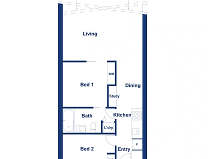 1509/18 Mount Alexander Road, Travancore, North West Melbourne, 2 habitaciones, 1 baños, Apartment