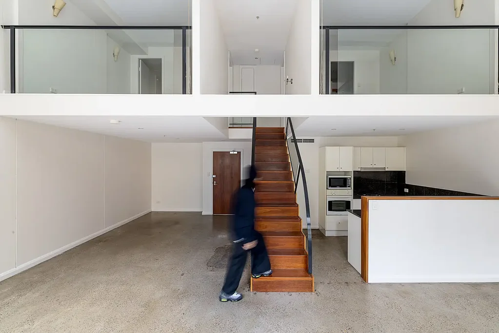 Warehouse apartment with resort-style living