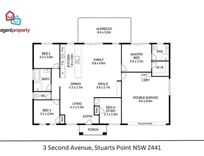 3 Second Avenue, Stuarts Point, North Coast, 4 침실, 2 욕실, House