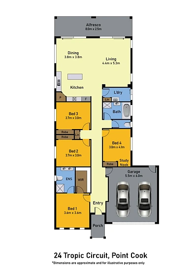 24 Tropic Circuit, Point Cook, VIC 3030, 4 Schlafzimmer, 2 Badezimmer, House