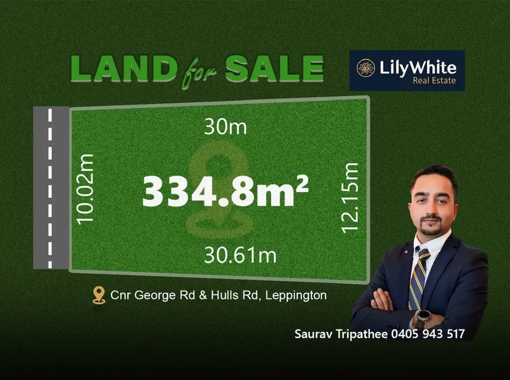 Leppington Park Road临街宽幅 334.8m2地块 近购物中心与学校 未来潜力无限 Land in the Heart of Leppington – Strong Growth Opportunity!
