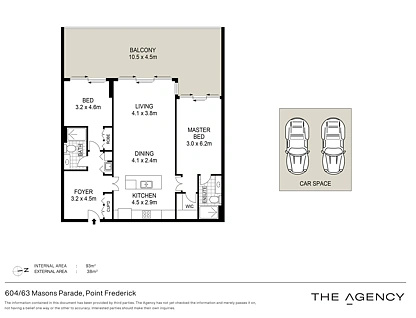 604/63 Masons Parade, Point Frederick, Central Coast, 2房, 2浴, Apartment