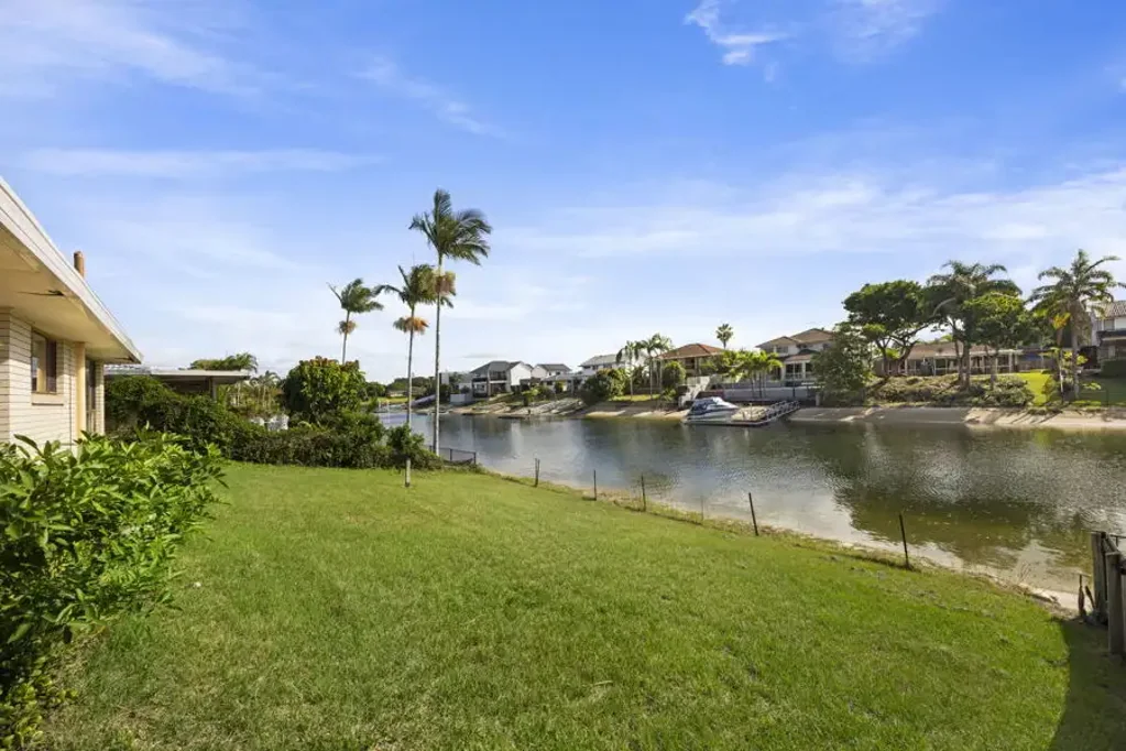 Charming Single-Level Home in Prime Waterfront Position