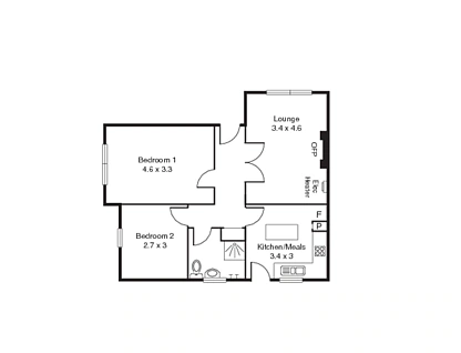6/6 West Beach Road, St Kilda West, Melbourne CBD, 2房, 1浴, Apartment
