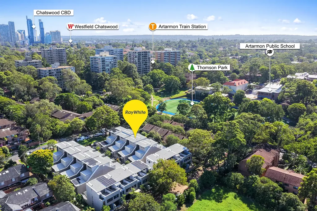 Artarmon 4ห้องนอน Luxury 4 Bedroom Townhouse with Seamless Indoor-Outdoor Flow