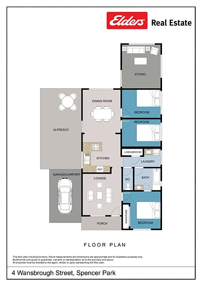 4 Wansbrough Street, Spencer Park, WA 6330, 3房, 1浴, House