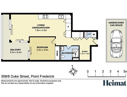 308/8 Duke Street, Point Frederick, Central Coast, 1 રૂમ, 1 બાથરૂમ, Apartment
