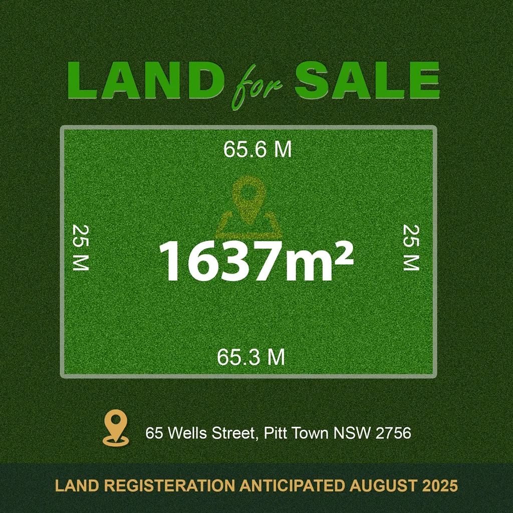 Pitt Town  Registered & Ready to build | Choose your own builder