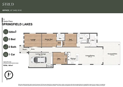 9 Darter Place, Springfield Lakes, QLD 4300, 3 Kuwarto, 2 Banyo, House