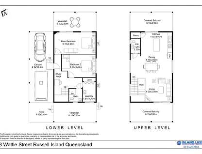 8 Wattle Street, Russell Island, Redland City Region, 2 غرف, 1 حمامات, House