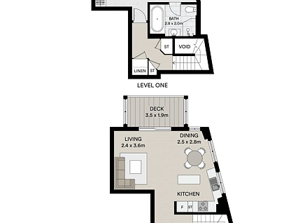 45/95 Bonar Street, Wolli Creek, South Western Suburbs, 1 غرف, 2 حمامات, Apartment