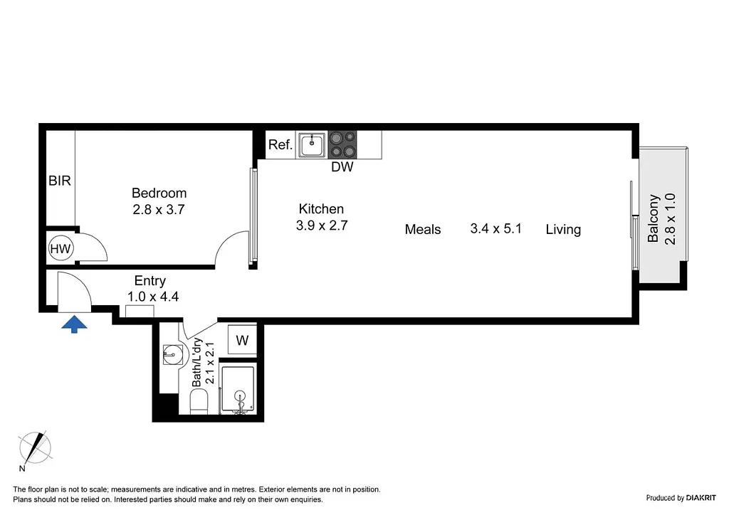 SECURE ONE BEDROOM Apartment in PRIME LOCATION