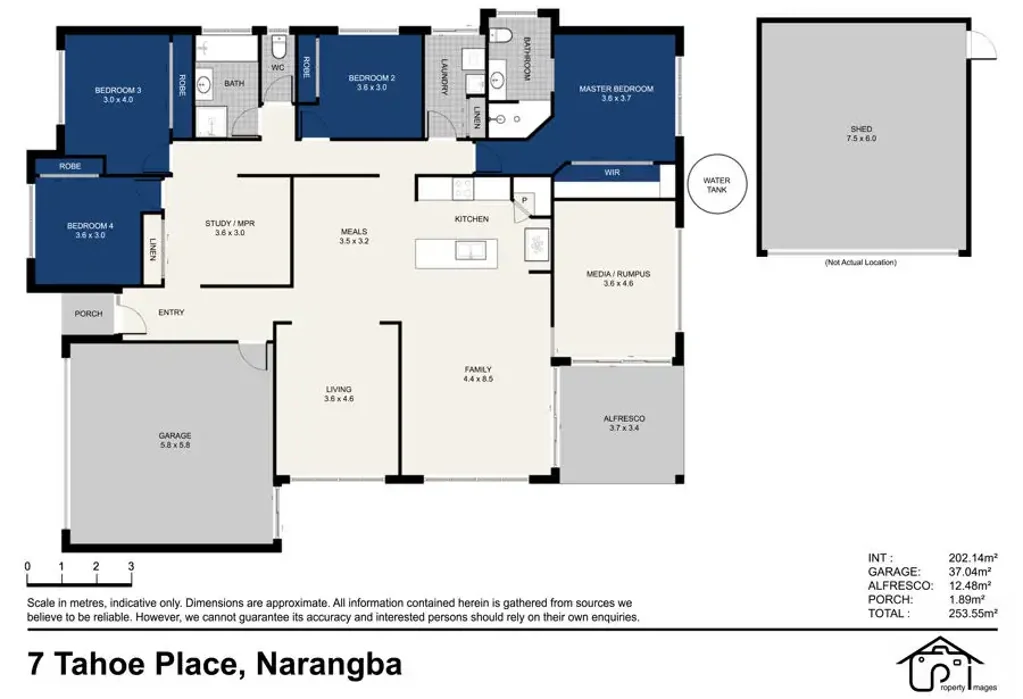 Narangba 4Zimmer Fantastic Family Foor Plan, 893m2 & Shed