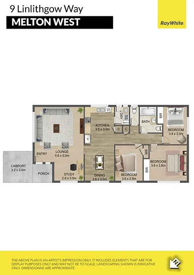 9 Linlithgow Way, Melton West, VIC 3337, 3 Bedrooms, 1 Bathrooms, House